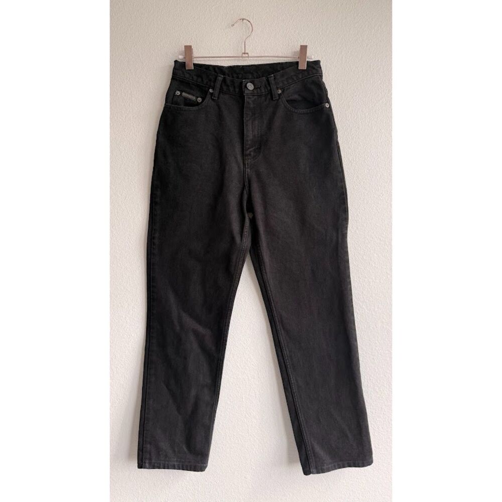 Vintage 90s Calvin Klein Classic 5 Pocket Straight Leg Jeans in Black size 6 26"